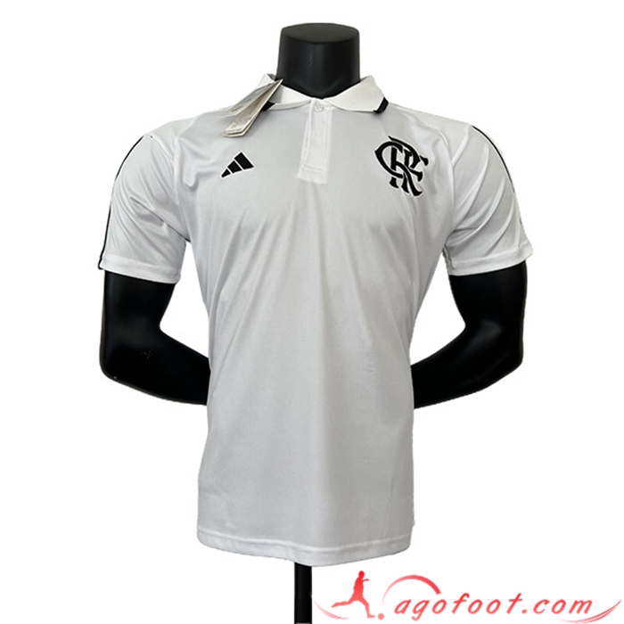 Polo Foot Flamengo Blanc 2023/2024