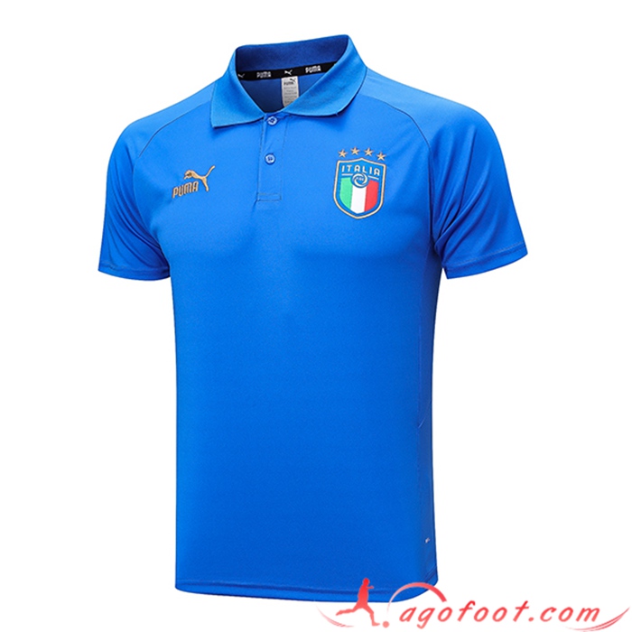 Polo Foot Italie Bleu 2023/2024 -02