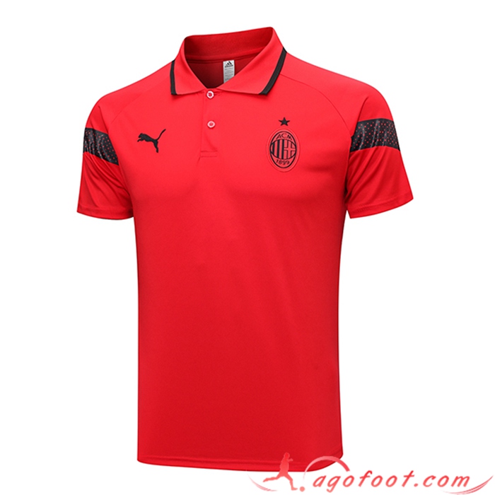 Polo Foot Milan AC Rouge 2023/2024