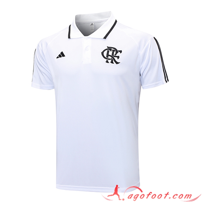 Polo Foot Flamengo Blanc 2023/2024