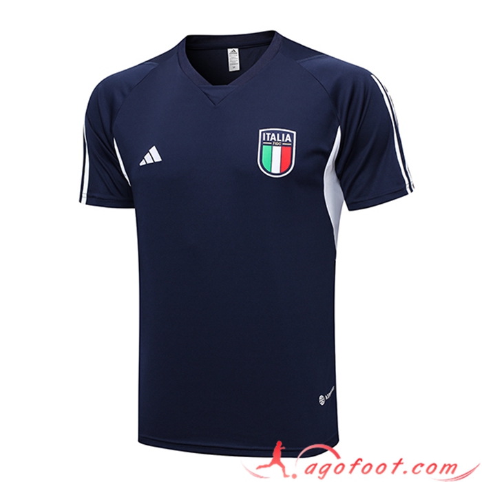 Polo Foot Italie Bleu Marine 2023/2024 -03