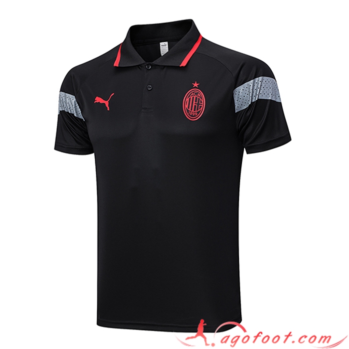Polo Foot Milan AC Noir 2023/2024