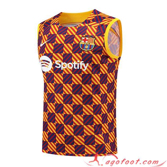 Training Debardeur FC Barcelone Jaune 2023/2024