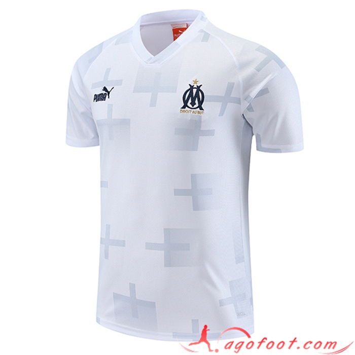 Training T-Shirts Marseille Blanc 2023/2024