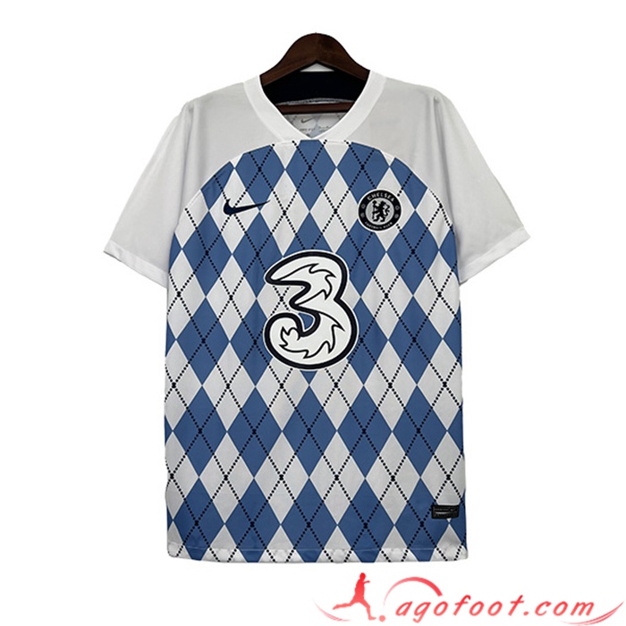 Training T-Shirts Arsenal Blanc/Bleu 2023/2024