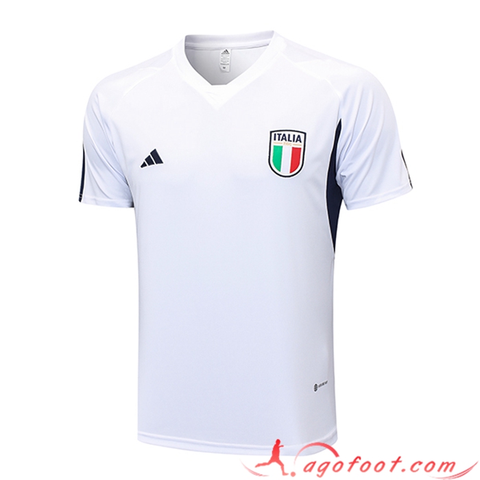 Training T-Shirts Italie Blanc 2023/2024