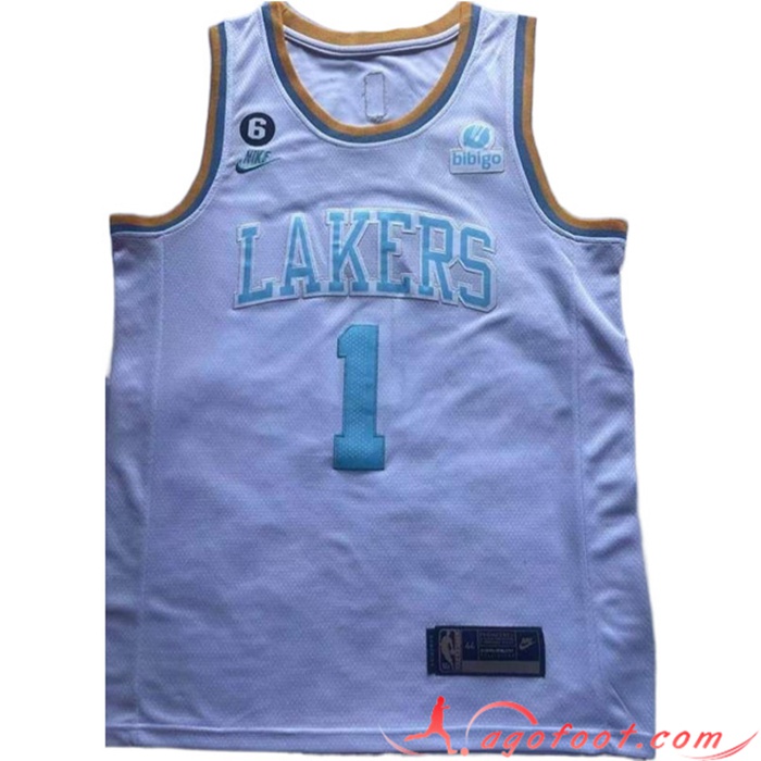 Maillot Los Angeles Lakers (RUSSELL #1) 2022/23 Blanc
