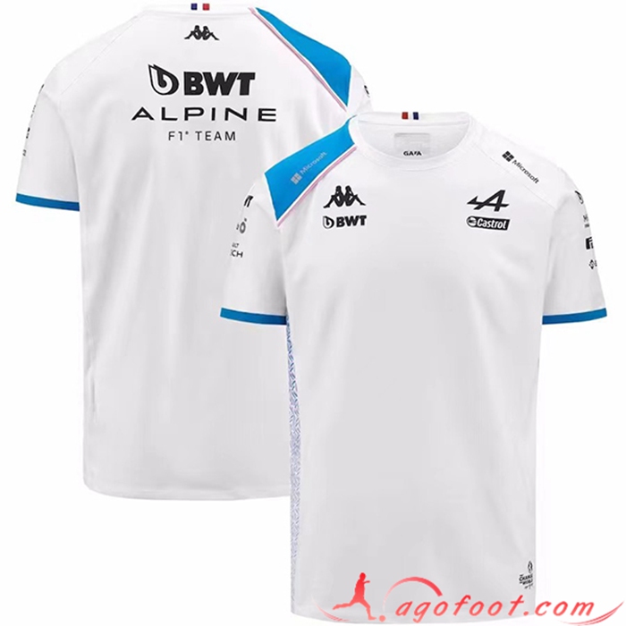 T-Shirt F1 Alpine Racing Team Blanc 2023