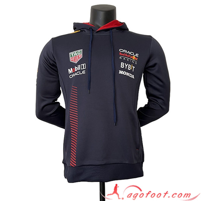 Sweatshirt Capuche F1 RedBull Racing Team Noir 2023