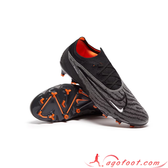 Nike Chaussures de Foot Phantom GX Low Gang Elite FG Noir