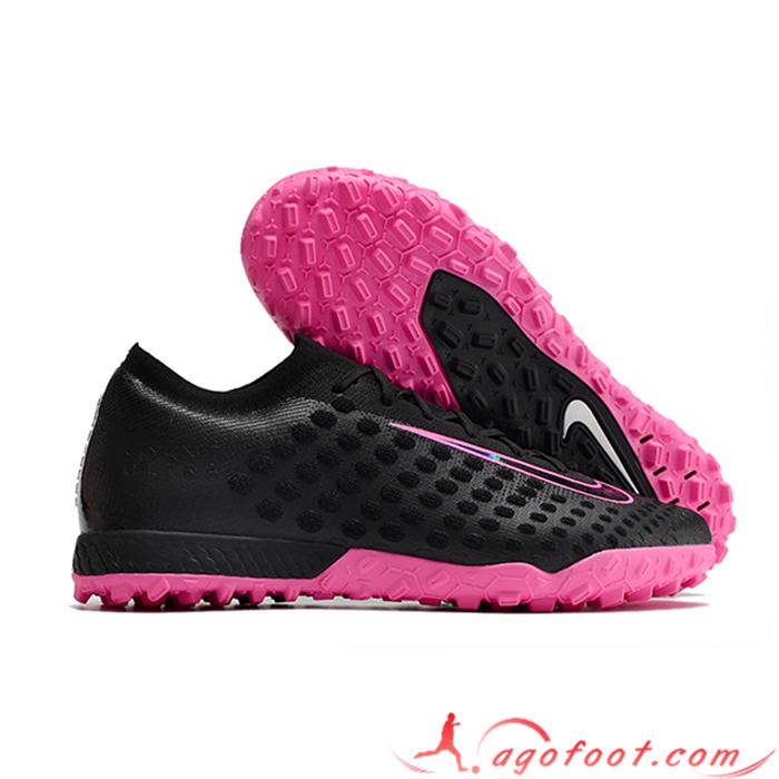 Nike Chaussures de Foot Phantom Ultra Venom TF Noir/Rose