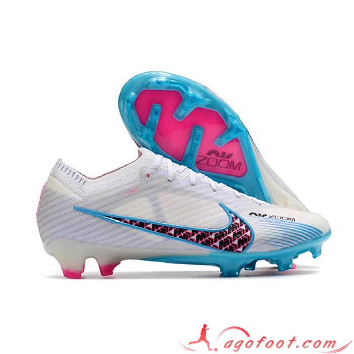 Nike Chaussures de Foot Air Zoom Mercurial Vapor XV Elite FG Blanc