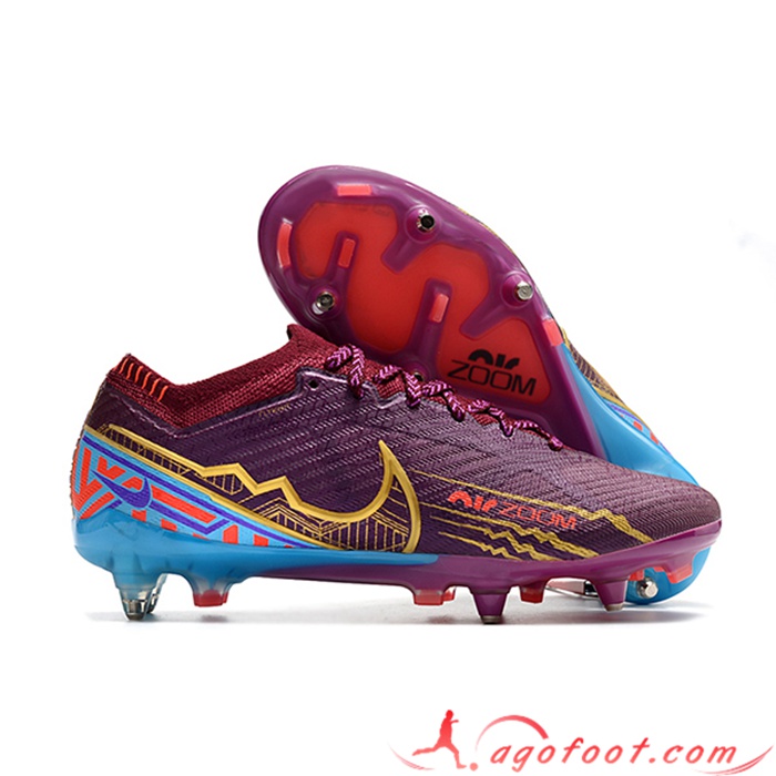 Nike Chaussures de Foot Air Zoom Mercurial Vapor XV Elite SG Pourpre
