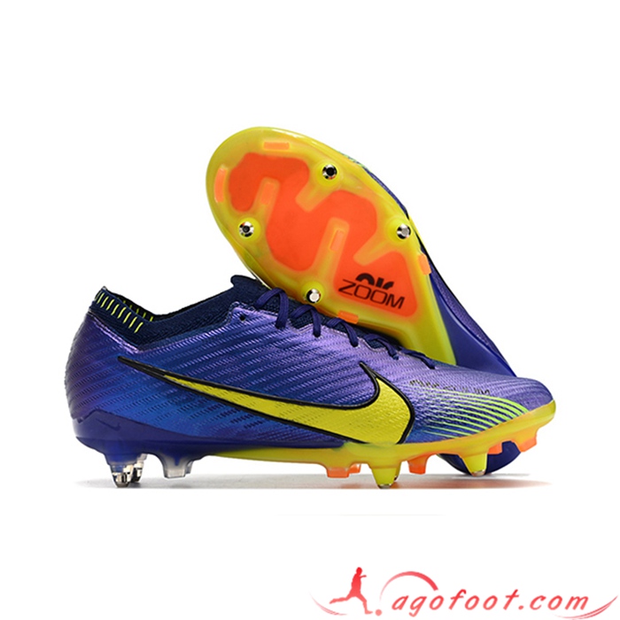 Nike Chaussures de Foot Air Zoom Mercurial Vapor XV Elite SG Bleu Marine