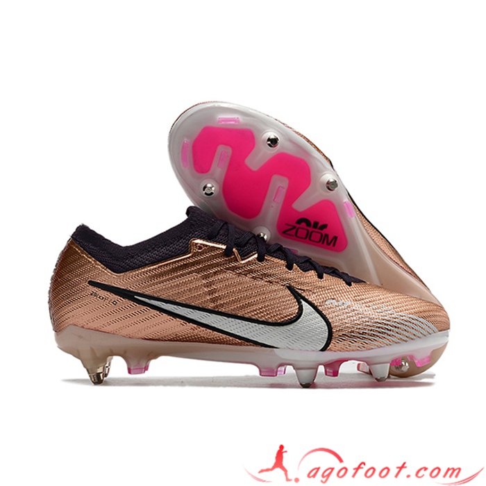 Nike Chaussures de Foot Air Zoom Mercurial Vapor XV Elite SG Brune