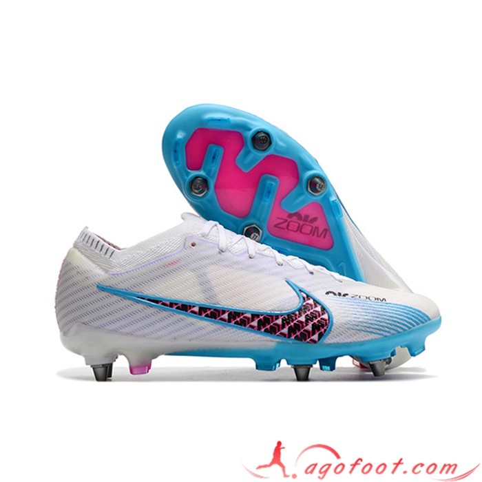 Nike Chaussures de Foot Air Zoom Mercurial Vapor XV Elite SG Blanc