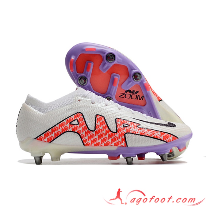 Nike Chaussures de Foot Air Zoom Mercurial Vapor XV Elite SG Blanc