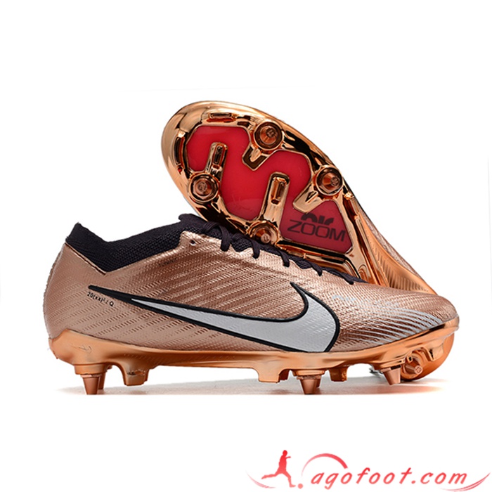 Nike Chaussures de Foot Air Zoom Mercurial Vapor XV Elite SG Brune