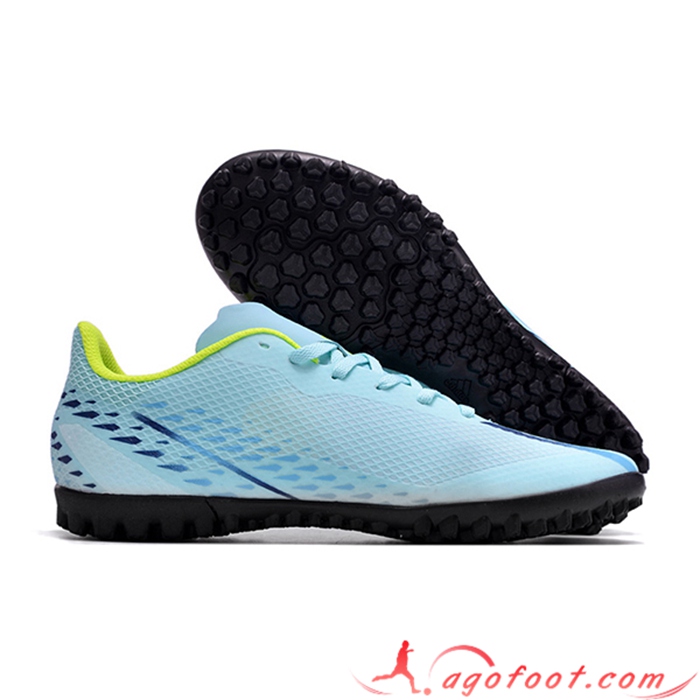 Adidas Chaussures de Foot X GHOSTED.4 TF Bleu Clair