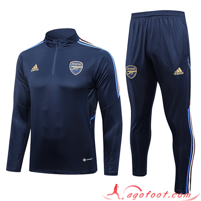 Ensemble Survetement de Foot Arsenal Bleu Marine 2023/2024