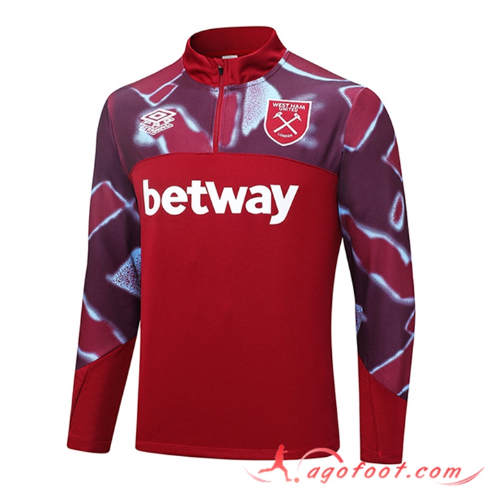 Sweatshirt Training West Ham Rouge 2022/2023