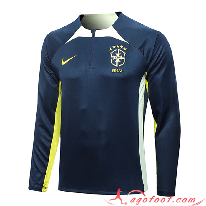Sweatshirt Training Bresil Bleu Marine 2023/2024