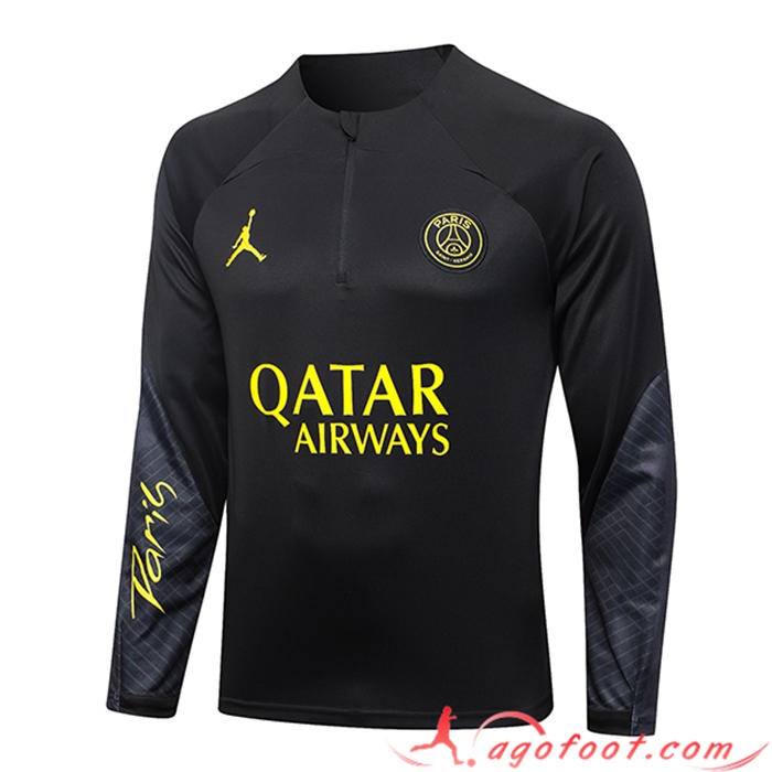 Sweatshirt Training PSG Jordan Noir 2023/2024