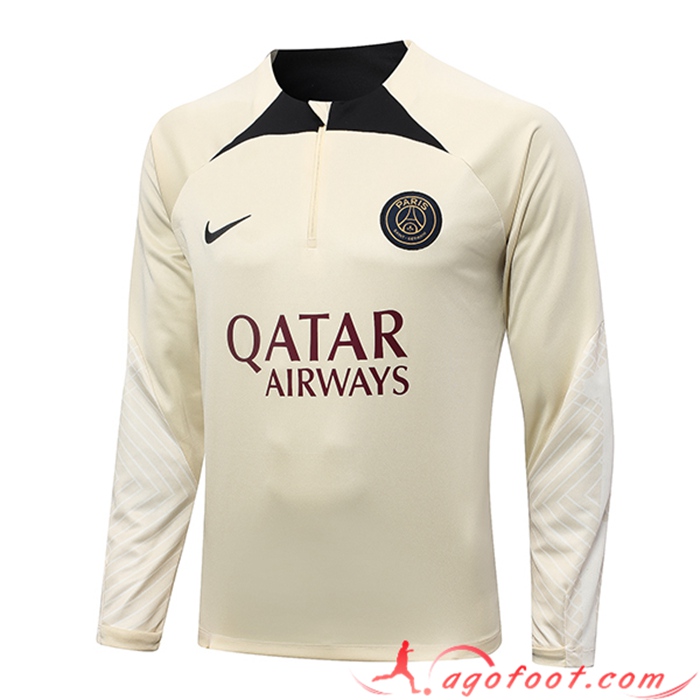 Sweatshirt Training PSG Jordan Jaune 2023/2024