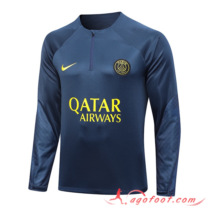 Sweatshirt Training Italie Bleu Marine 2023/2024