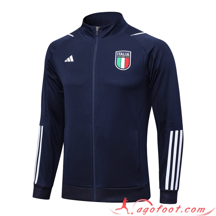 Veste Foot Italie Bleu Marine 2023/2024