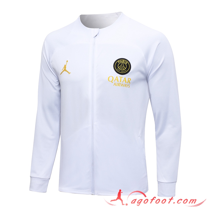 Veste Foot PSG Blanc 2023/2024