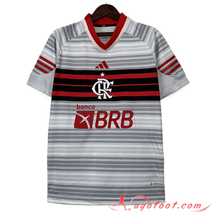 Maillot de Foot Flamengo Special Edition Blanc/Gris 2023/2024