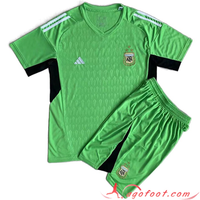 Maillot de Foot Argentin Enfant Gardien de But Vert 2023/2024