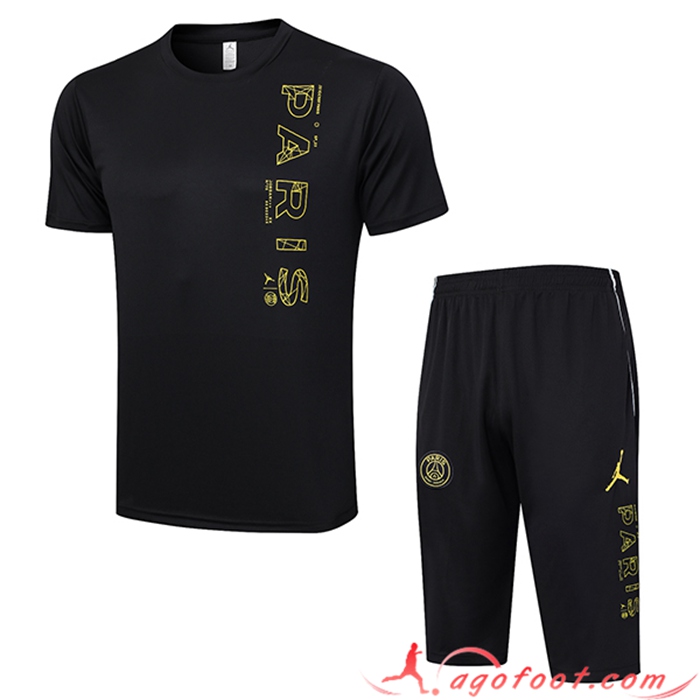 Ensemble Training T-Shirts + Shorts PSG Jordan Blanc 2023/2024