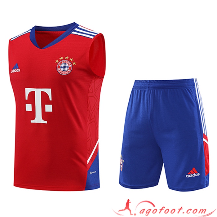 Ensemble Training Debardeur + Shorts Bayern Munich Rouge 2023/2024
