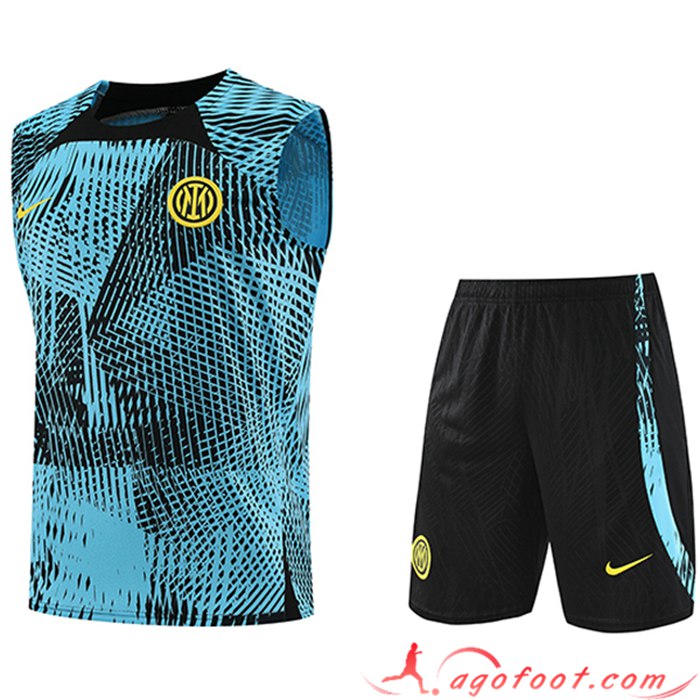 Ensemble Training Debardeur + Shorts PSG Bleu Clair 2023/2024