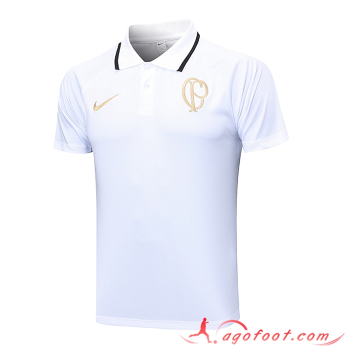 Polo Foot Corinthians Blanc 2023/2024