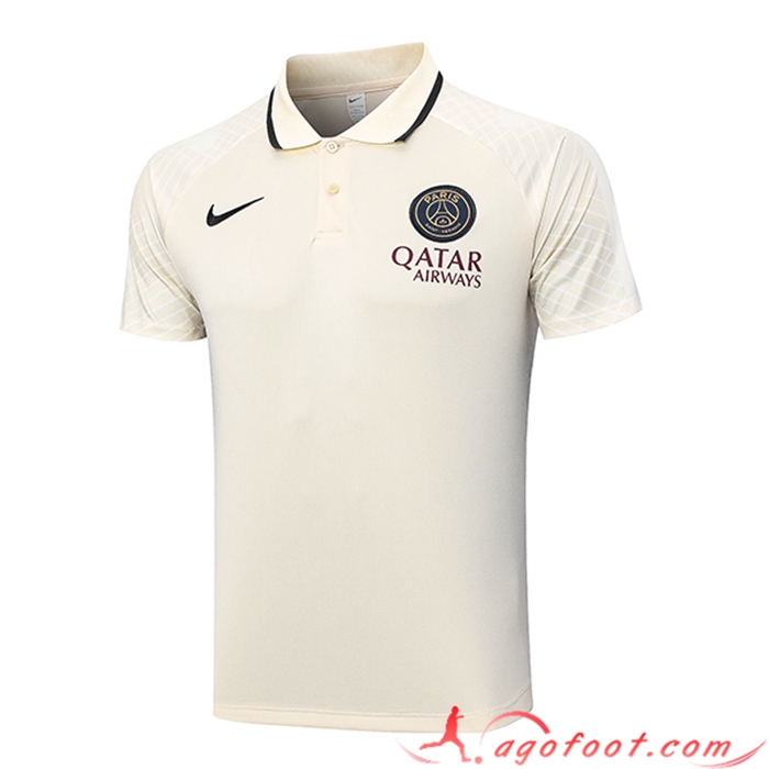 Polo Foot PSG Jaune 2023/2024