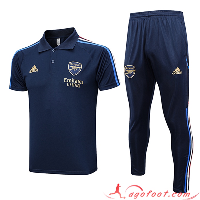 Ensemble Polo Foot Arsenal Bleu Marine 2023/2024