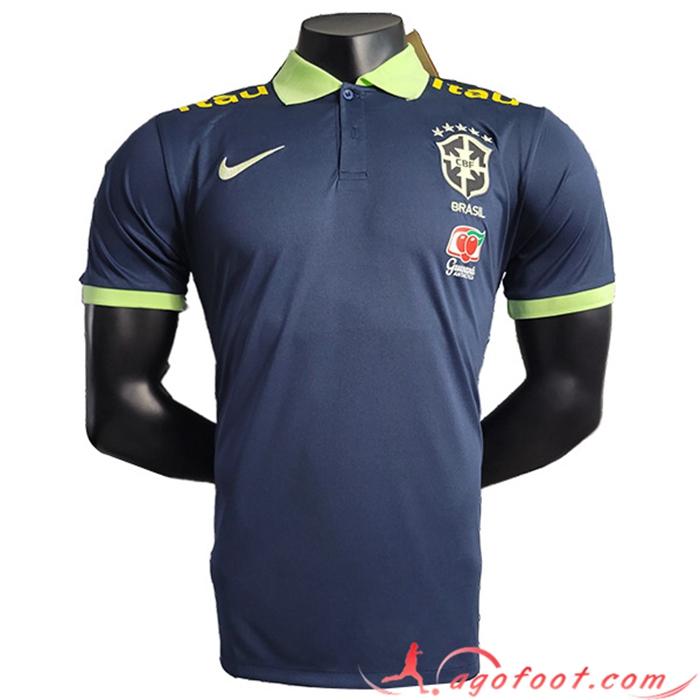Polo Foot Brésil Bleu Marine 2023/2024 -02