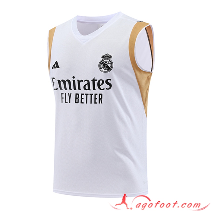 Training Debardeur Real Madrid Blanc 2023/2024