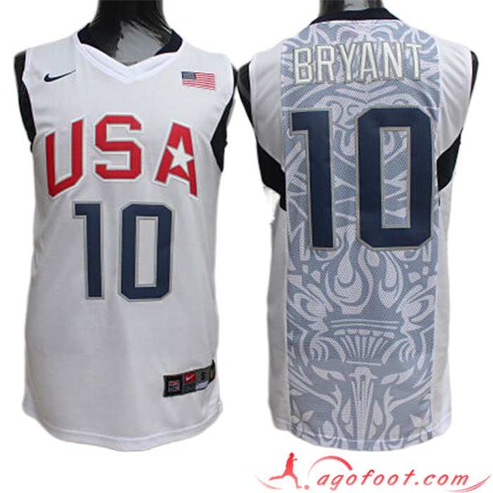 Maillot USA (BRYANT #10) 2022/23 Blanc