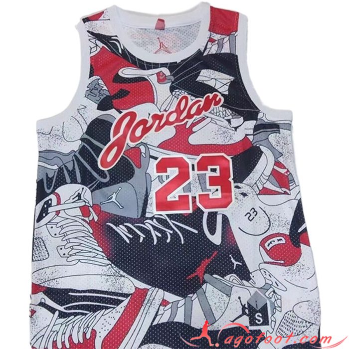 Maillot Chicago Bulls (JORDAN #23) 2022/23 Blanc/Rouge/Noir