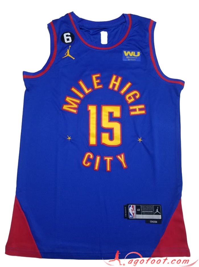 Maillot Denver Nuggets (JOKIC #15) 2022/23 Bleu