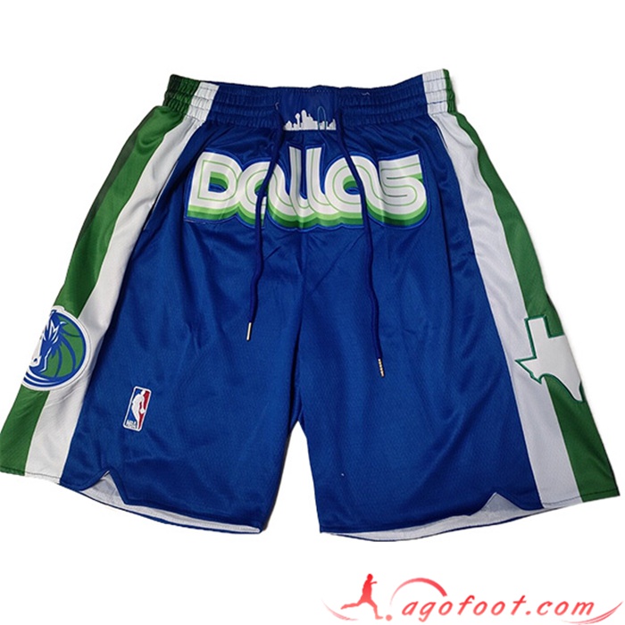 Shorts NBA Dallas Mavericks 2023 Bleu