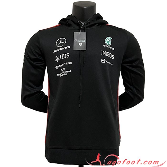 Sweatshirt Capuche F1 Mercedes Benz Team Noir 2023