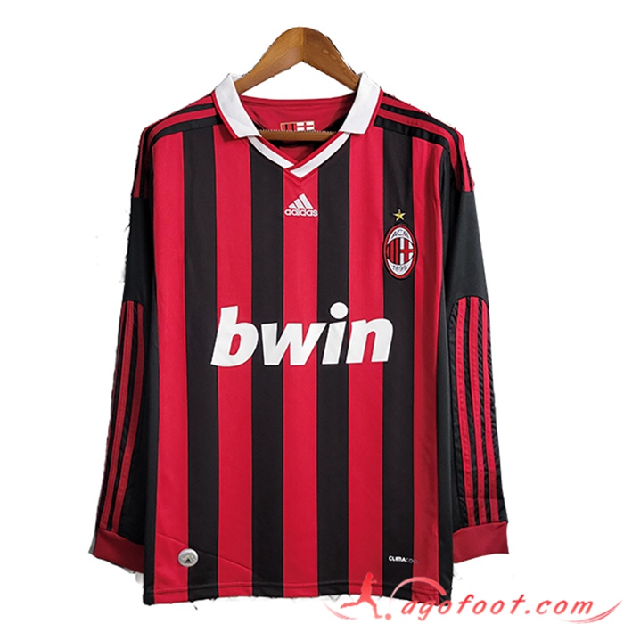 Maillot de Foot Milan AC Domicile Manches Longues 2009/2010