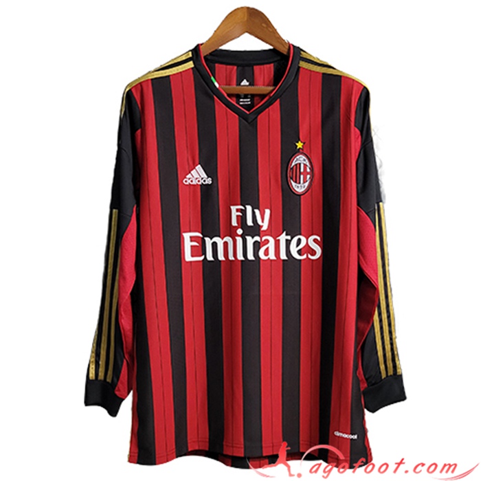 Maillot de Foot Milan AC Domicile Manches Longues 2013/2014