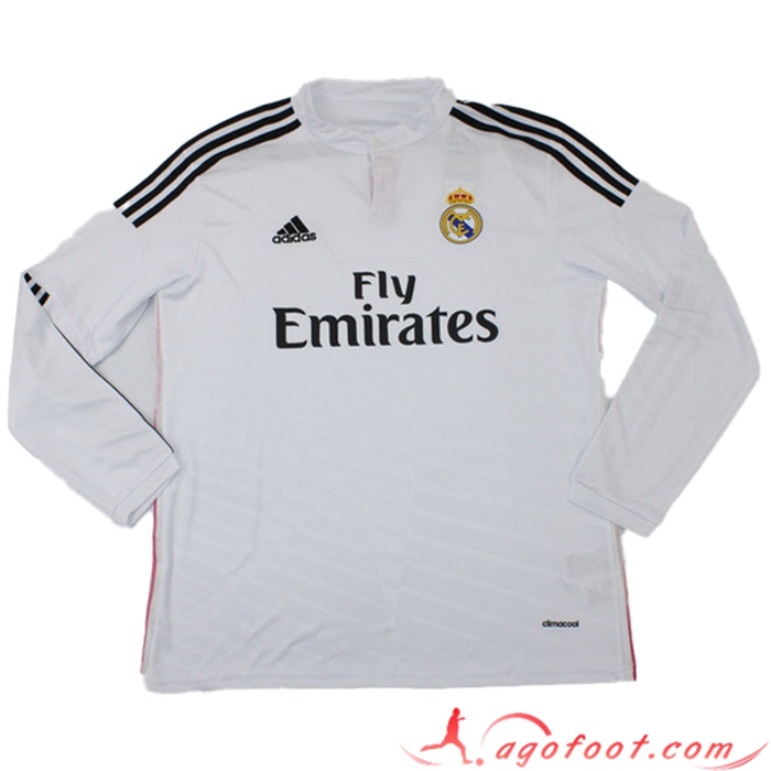 Maillot de Foot Real Madrid Domicile Manches Longues 2014/2015