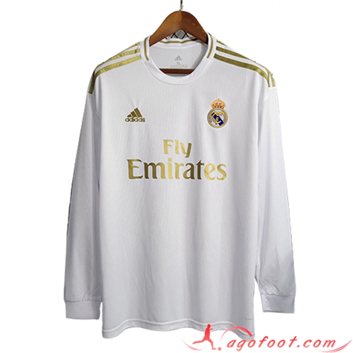Maillot de Foot Real Madrid Domicile Manches Longues 2019/2020